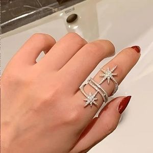 Elegant Silver Snowflake Wrap Ring! 😍😍😍
